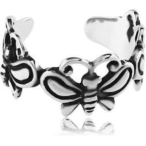 SURGICAL STEEL EAR CUFF - BUTTERFLIES