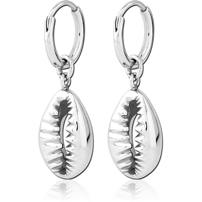 SURGICAL STEEL EARRINGS - SHELL