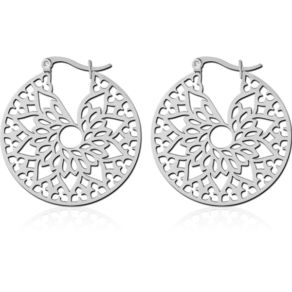 SURGICAL STEEL HOOP EARRINGS PAIR
