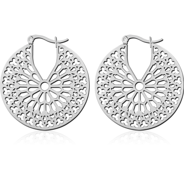 SURGICAL STEEL HOOP EARRINGS PAIR
