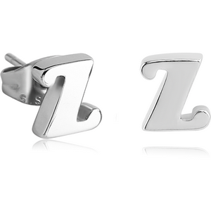 SURGICAL STEEL EAR STUDS PAIR - Z