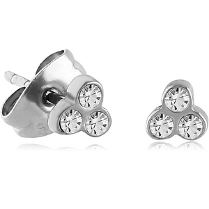 Swarovski surgical steel best sale earrings