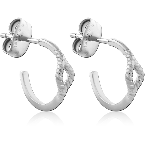 SURGICAL STEEL EAR STUDS PAIR