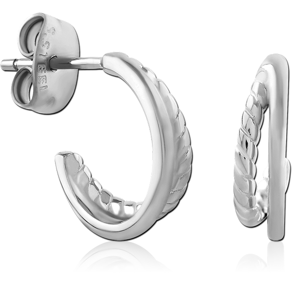 SURGICAL STEEL EAR STUDS PAIR