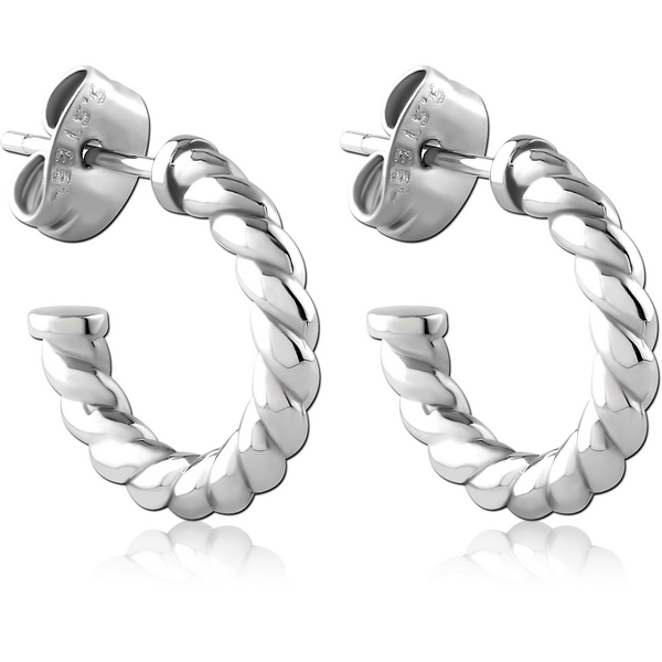 SURGICAL STEEL EAR STUDS PAIR