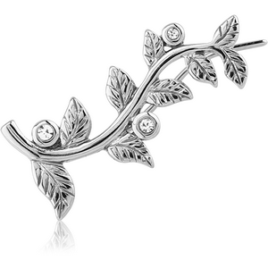 SURGICAL STEEL JEWELLED EAR VINE - RIGHT