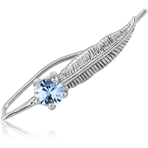 SURGICAL STEEL JEWELLED EAR VINE - LEFT