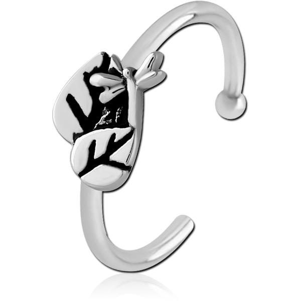 SURGICAL STEEL OPEN NOSE RING