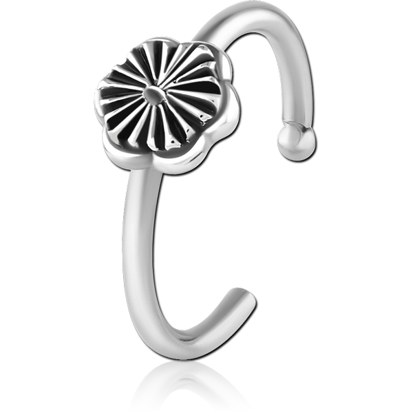 SURGICAL STEEL OPEN NOSE RING