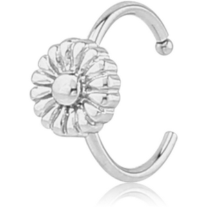 SURGICAL STEEL OPEN NOSE RING - FLOWER