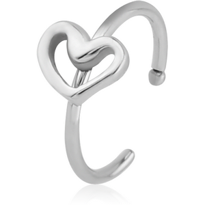 SURGICAL STEEL OPEN NOSE RING - FLOWER