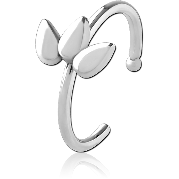 SURGICAL STEEL OPEN NOSE RING