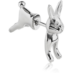 SURGICAL STEEL TWO SIDED FAKE PLUG - RABBIT