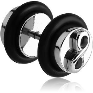 SURGICAL STEEL FAKE PLUG - INFINITY