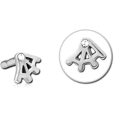 SURGICAL STEEL JEWELLED PUSH FIT ATTACHMENT FOR BIOFLEX INTERNAL LABRET - WEB