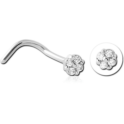 SURGICAL STEEL JEWELLED NOSE STUDS