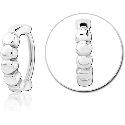 SURGICAL STEEL LIP CLCKER RING