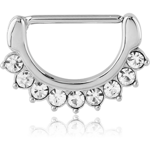 SURGICAL STEEL JEWELLED NIPPLE CLICKER