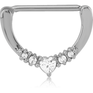 SURGICAL STEEL JEWELLED NIPPLE CLICKER