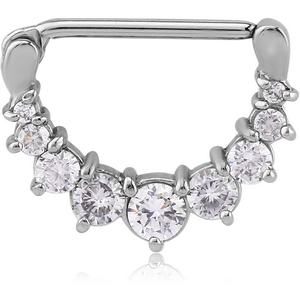 SURGICAL STEEL JEWELLED NIPPLE CLICKER