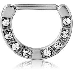 SURGICAL STEEL JEWELLED NIPPLE CLICKER