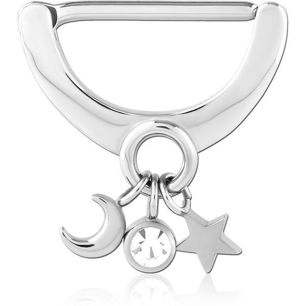 SURGICAL STEEL JEWELLED NIPPLE CLICKER