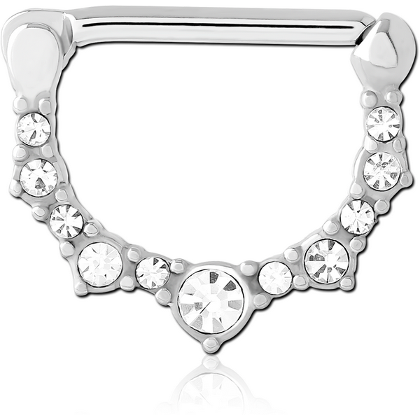 SURGICAL STEEL JEWELLED NIPPLE CLICKER