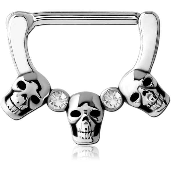SURGICAL STEEL JEWELLED NIPPLE CLICKER