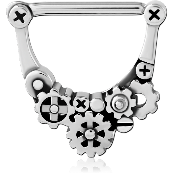 SURGICAL STEEL NIPPLE CLICKER