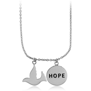 SURGICAL STEEL NECKLACE WITH PENDANT - PIDGIN AND HOPE