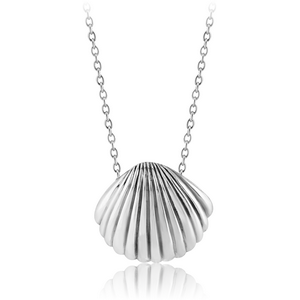 SURGICAL STEEL NECKLACE WITH PENDANT - SEASHELL