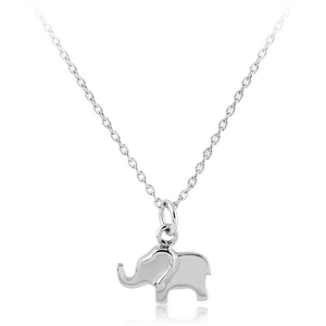 SURGICAL STEEL NECKLACE WITH PENDANT - ELEPHANT