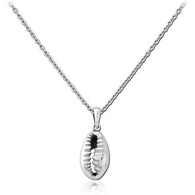 SURGICAL STEEL NECKLACE WITH PENDANT - SHELL