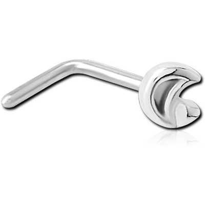 SURGICAL STEEL 90 DEGREE NOSE STUD