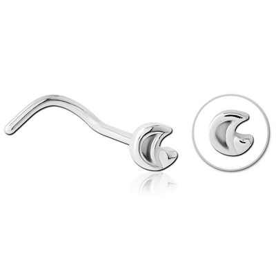 SURGICAL STEEL CURVED NOSE STUD