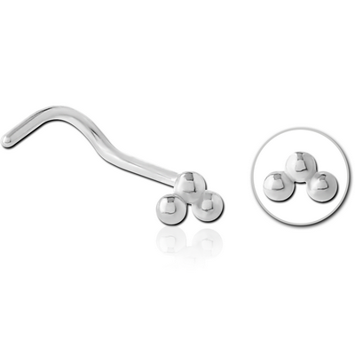 SURGICAL STEEL CURVED NOSE STUD