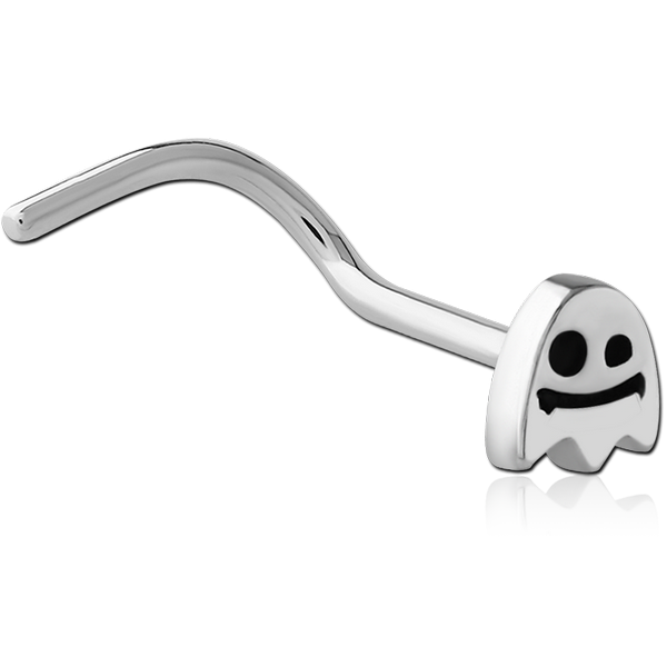 SURGICAL STEEL CURVED NOSE STUD