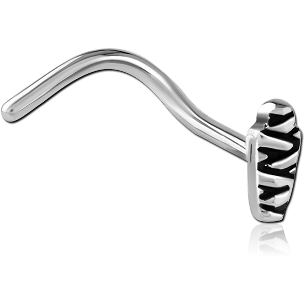 SURGICAL STEEL CURVED NOSE STUD