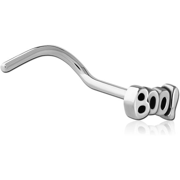 SURGICAL STEEL CURVED NOSE STUD