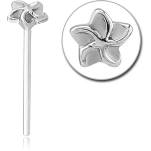 SURGICAL STEEL STRAIGHT NOSE STUD - FLOWER