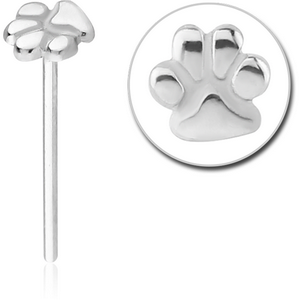 SURGICAL STEEL STRAIGHT NOSE STUD-PAW