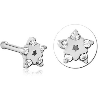 SURGICAL STEEL JEWELLED NOSE BONE