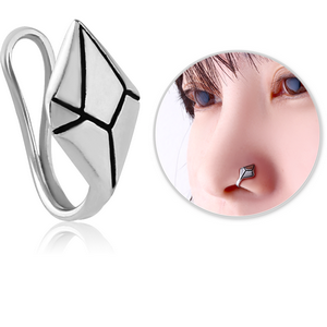SURGICAL STEEL NOSE CLIP - GEOMETRIC SHAPE