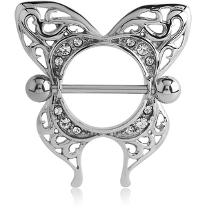 SURGICAL STEEL NIPPLE SHIELD - BUTTERFLY