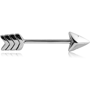 SURGICAL STEEL NIPPLE BAR - ARROW