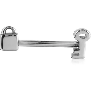 SURGICAL STEEL NIPPLE SHIELD - LOCK AND KEY