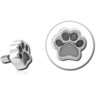 SURGICAL STEEL PUSH FIT ATTACHMENT FOR BIOFLEX INTERNAL LABRET - ANIMAL PAW INDENT