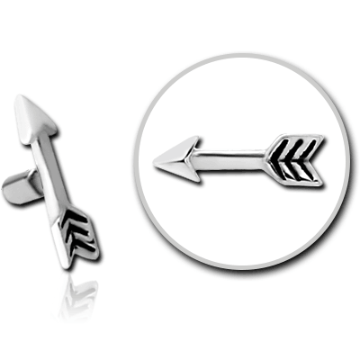 SURGICAL STEEL PUSH FIT ATTACHMENT FOR BIOFLEX INTERNAL LABRET - ARROW