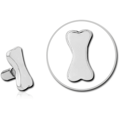 SURGICAL STEEL PUSH FIT ATTACHMENT FOR BIOFLEX INTERNAL LABRET - BONE