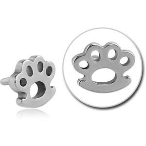 SURGICAL STEEL PUSH FIT ATTACHMENT FOR BIOFLEX INTERNAL LABRET - BRASS KNUCKLE